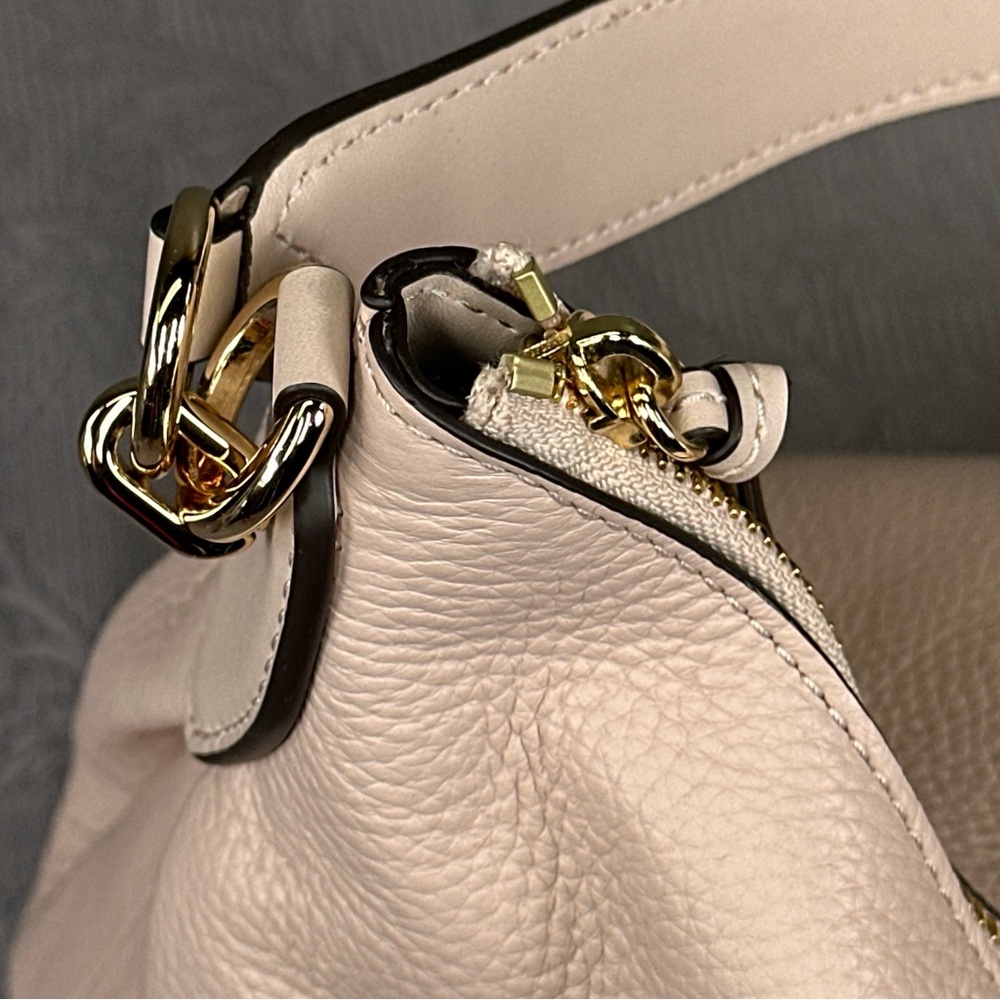 MICHAEL KORS Sienna Soft Pink Pebbled Leather Large Convertible Shoulder/Hobo - Picture 10 of 14